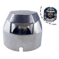 13P 12V Female Trailer Socket  with foglight Aluminum Shell Copper pin ISO11446 N type 