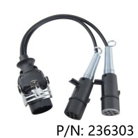 Trailer spring cable assembly Adapter 24v 15pin to 7pin N Type+7Pin S Type