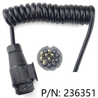 Single plug trailer spring cable assembly 12v/13Pin