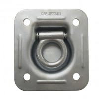 4-1/2 Inch X 4-7/8 Inch Recessed Pan Fitting 3/8 inch Dia. Bolt-On  Mount D-Ring 5000-lb. BS