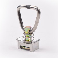 Single Stud Fitting with Stainless Steel D Ring for Cargo Control  4000lbs