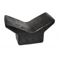 Y Shaped Natural Rubber Bow Stop Y-Stop w/ 4X 4" Base, Fits 1/2" 13mm Hardware  