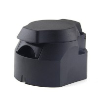 7 Pin 12V European Female Plastic Round Trailer Socket Nylon Shell Copper pin ISO1724 N type 