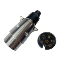 7 Pin 12V European Trailer Plug Aluminum shell ISO1724 N type 