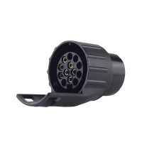 7pin socket to 13pin plug mini adapter 12V  ISO1724 ISO11446