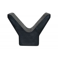 Y Shaped Rubber Bow Stop w/ 2 X 2" Base, Fits 1/2" 13mm Hardware