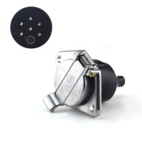 Heavy duty trailer Socket 7 Pin 24V IS01185 N type