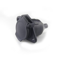 Heavy duty trailer Socket Black for truck 7 Pin 24V IS01185 N type