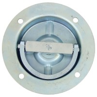 Dia 6-5/16" 160mm Round Recessed Pan Fitting Rotating Pan Fitting Swiveling D-Ring Anchor