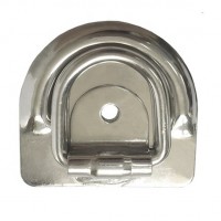 85 x 90mm Stainless Steel Recessed Pan Fitting Cargo Securing Tie Down Lashing D ring Point Anchor