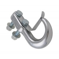 Tow Hook with Keeper - Chrome - 10,000 lbs