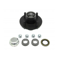 Trailer Hub Assembly for 2,000-lb 1-1/16 inch Axles - 4 on 4 L44649 Bearing