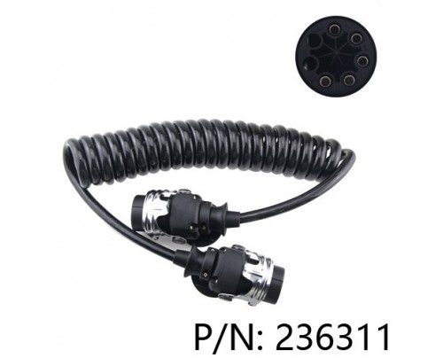 Trailer spring cable assembly ABS/EBS 24v 5Pin/7pin/15pin