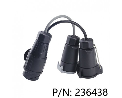 Trailer spring cable assembly 13pin to 7pin(N+S) adapter