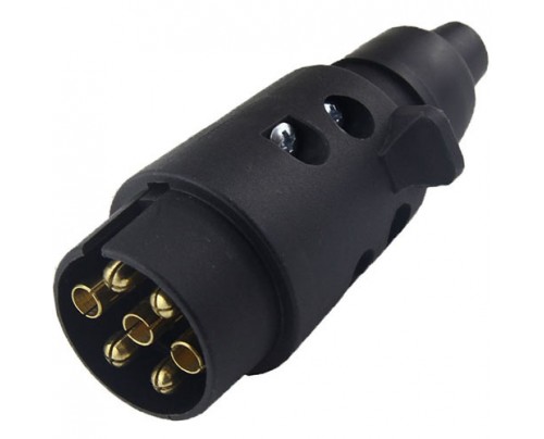 7 Pin 12V European Trailer Plug Nylon PA66 Shell ISO1724 N type 