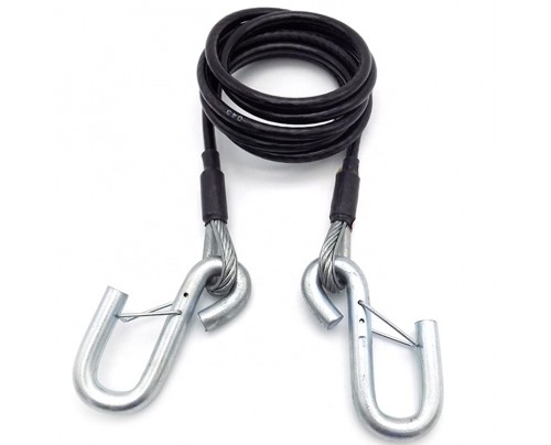  Safety Cables with Snap Hook Latch Hook For Trailer Tow