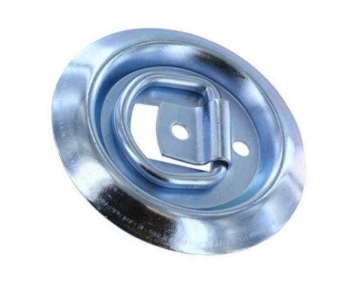 Dia 102mm Round Recessed Pan Fitting Surface Mount Tiedowns D Rope Ring  Medium-duty Rectangle,1200lbs
