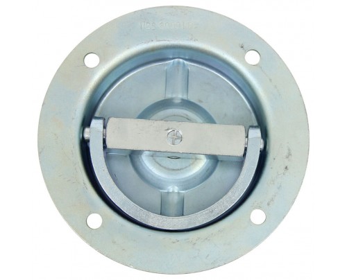 Dia 6-5/16" 160mm Round Recessed Pan Fitting Rotating Pan Fitting Swiveling D-Ring Anchor