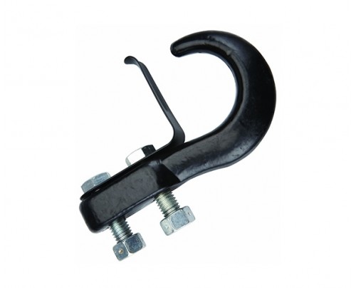 Tow Hook with Keeper - Black Powder Coat - 10,000 lbs