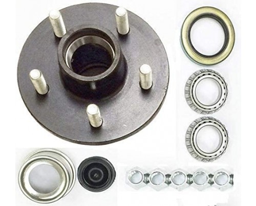Trailer Wheel Hub Kit for 3500Lbs Axle  5 on 4-3/4 Inch  L68149/L44649 Bearing